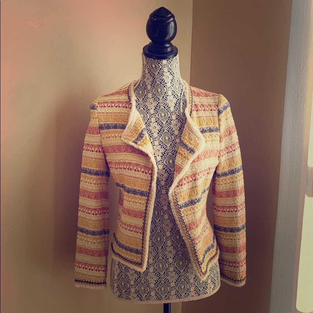 Zara Multicolor Striped Blazer